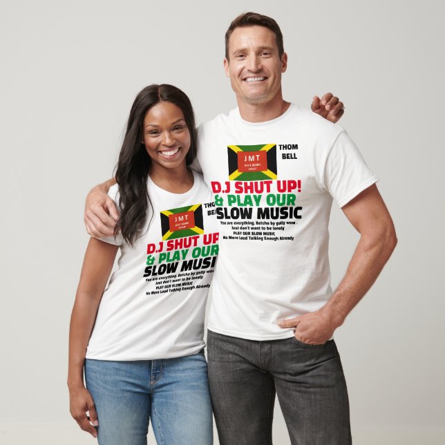 DJ SHUT UP& PLAY SLOW MUSIC Men's Basic T-Shirt (Unisex)