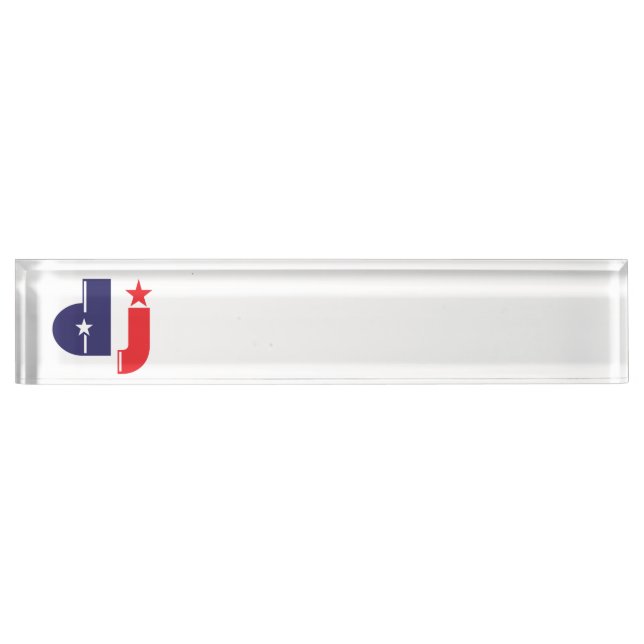 DJ sign Desk Name Plate (Front)