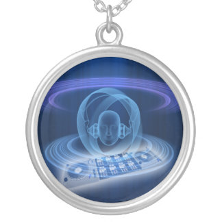 DJ SILVER PLATED NECKLACE