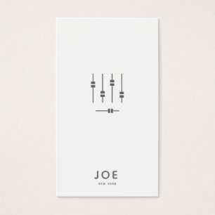 DJ   Simple Music Business Card