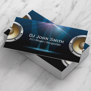 DJ Singer Songwriter Modern Music Business Card