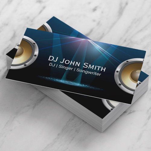 DJ Singer Songwriter Modern Music Business Card