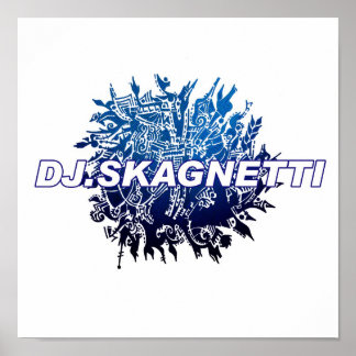 DJ.Skagnetti Blueworld Poster