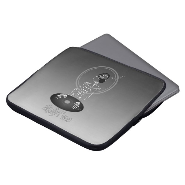 DJ Skeleton Laptop Sleeve (Front Top)