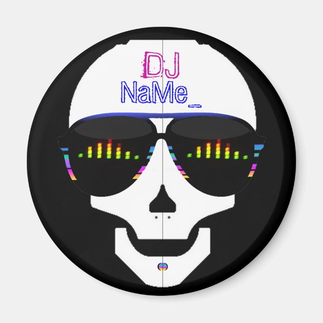 Dj Skull - Customized Magnet (Front)