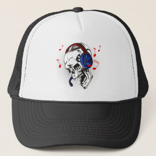 DJ Skull Trucker Hat