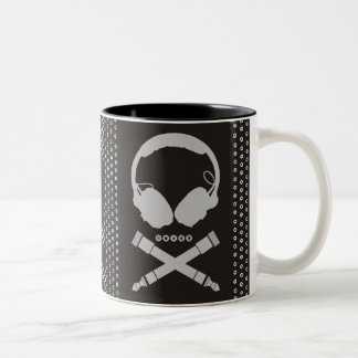 Dj Skull Two-Tone Coffee Mug