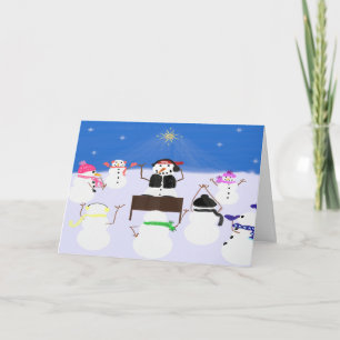 DJ Snowman and Friends Card