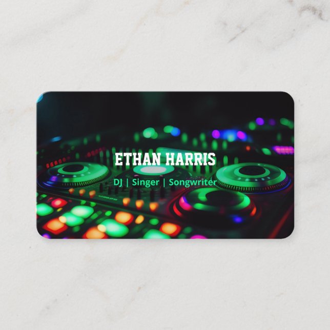 DJ Songwriter Business Card (Front)