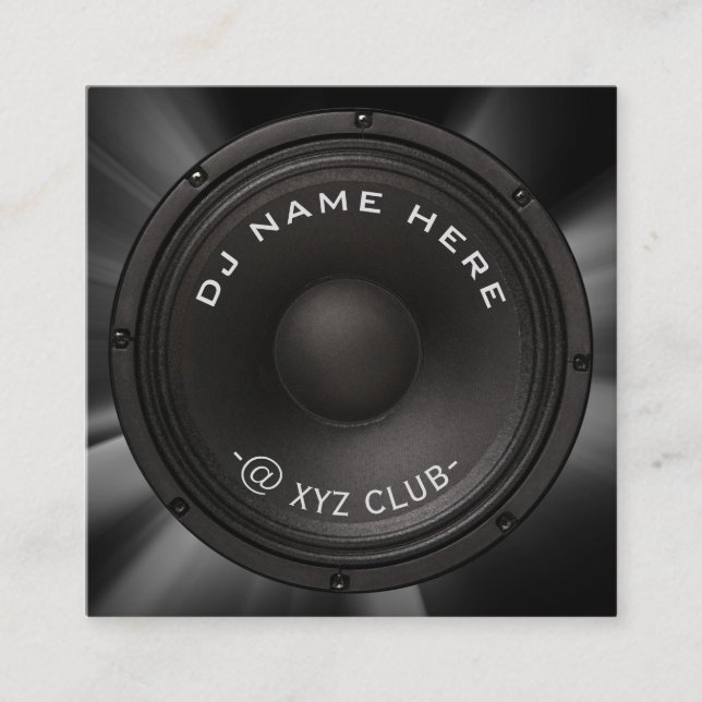 DJ Speaker Business Card (Front)