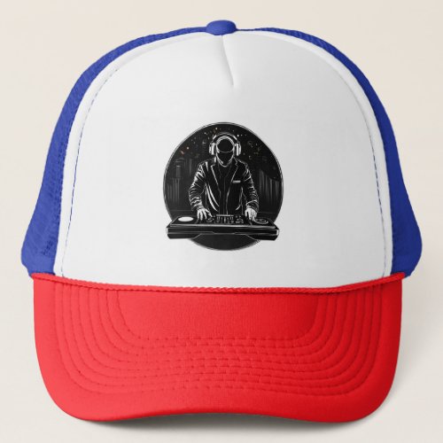 dj style t_shirt trucker hat
