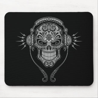 DJ Sugar Skull – Black Mouse Pad