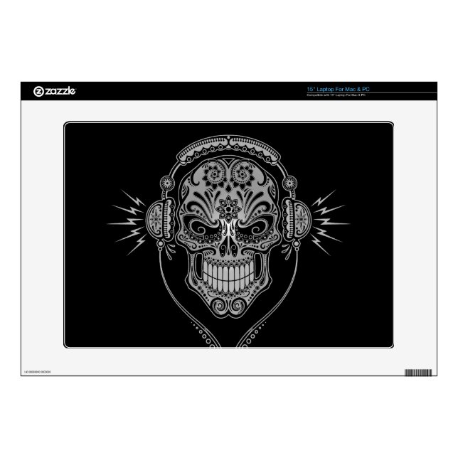 DJ Sugar Skull, dark Skins For 15" Laptops (Product)