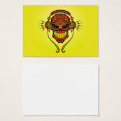 DJ Sugar Skull, red and yellow (Front & Back)