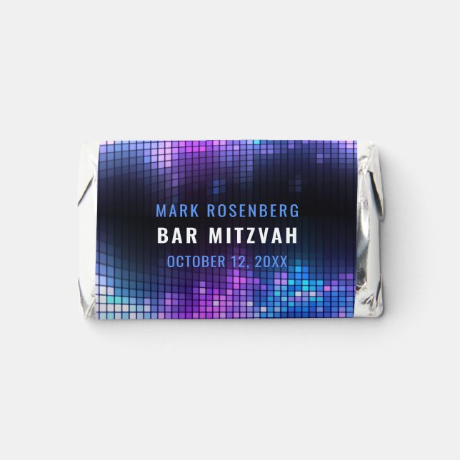 DJ Techno Dance Party Bar Mitzvah Hershey's Miniatures (Front)