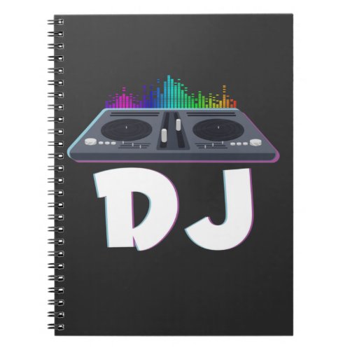 DJ Techno Music Producer Electro Musician Notebook