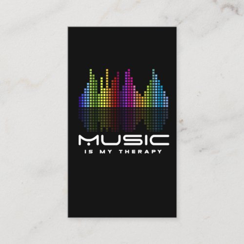 DJ Techno Therapy Music Equalizer edm Party Business Card
