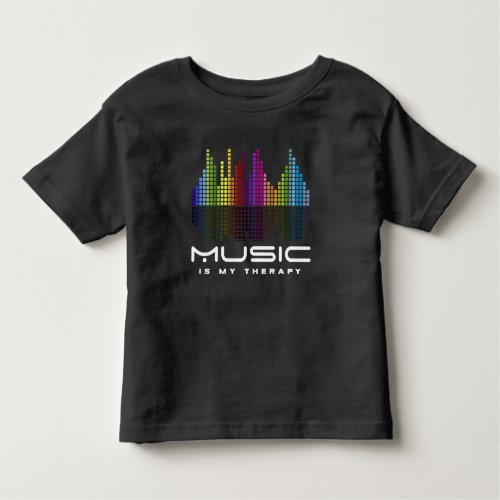 DJ Techno Therapy Music Equalizer edm Party Toddler T-shirt