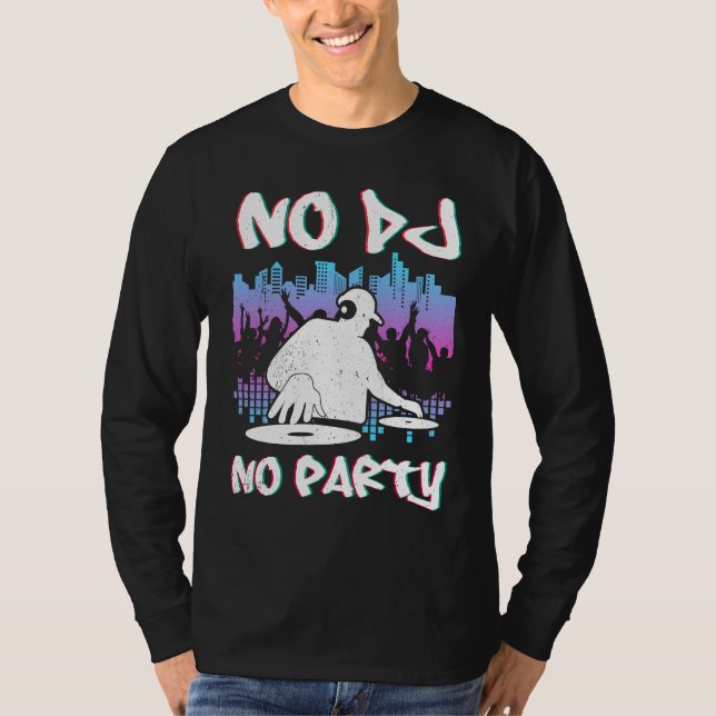 DJ Techno Youth  him Sound Techno Synth T-Shirt (Front)