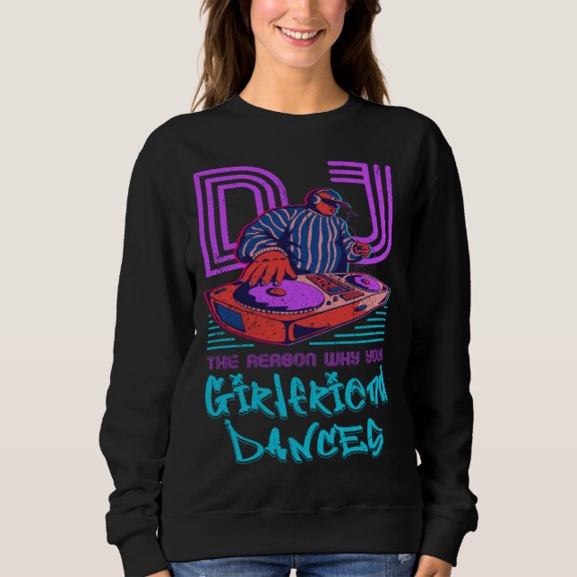 DJ Techno Youth Sound Techno Synth Gifts Sweatshirt (Front)