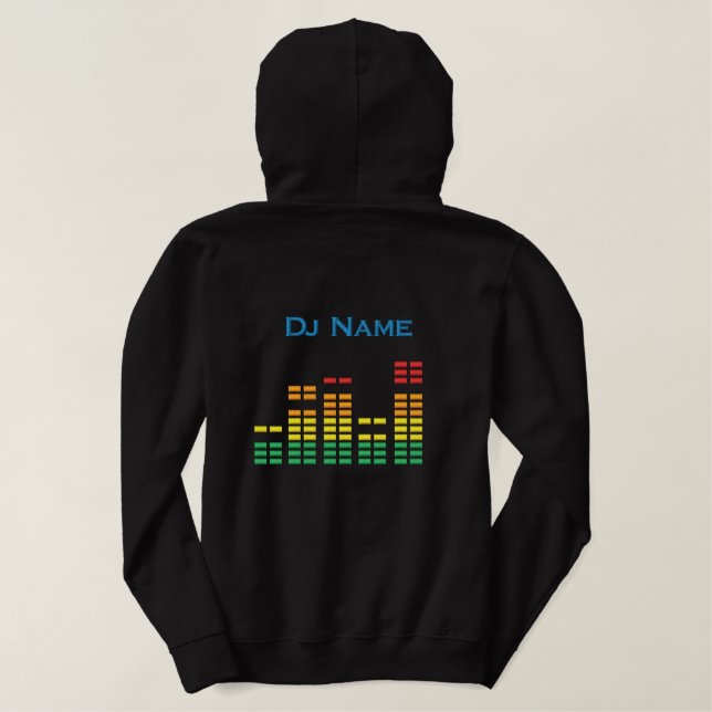 Dj Template Embroidered Hoodie (Design Back)