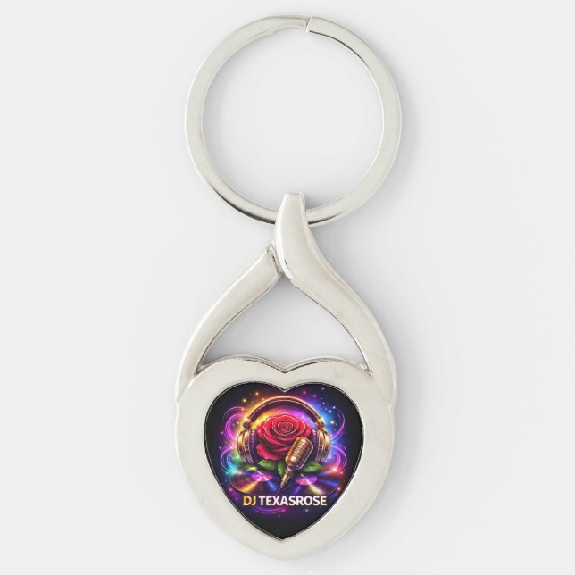 DJ TEXASROSE 2 KEYCHAIN (Front)