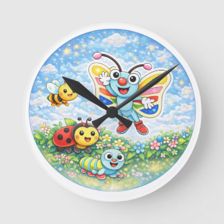 DJ the Butterfly & Friends Wall Clock