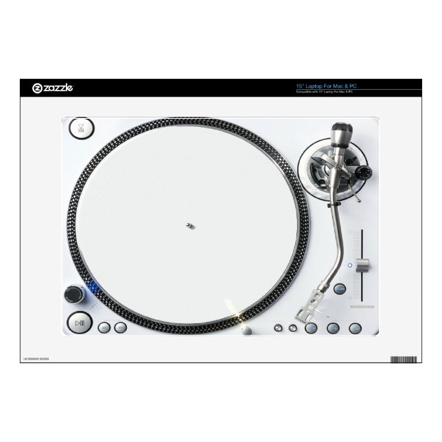 Dj Turntable  Background 15" Laptop Decals (Product)