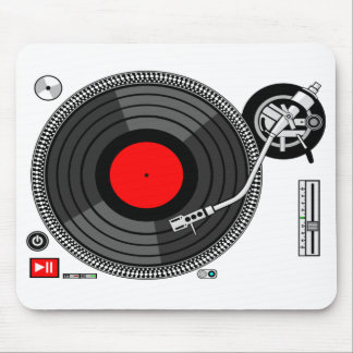 Dj Turntable Background Mousepad