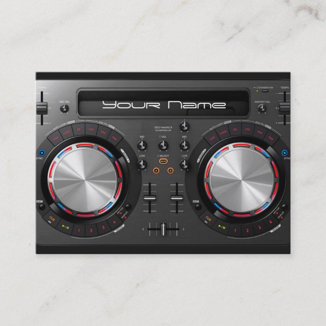 DJ  turntable Business Card (Front)