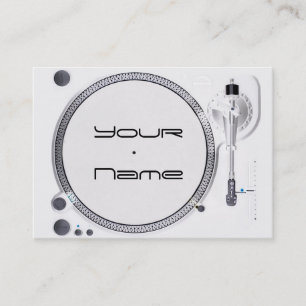 DJ turntable Business Card