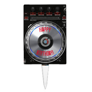 DJ turntable Cake Topper