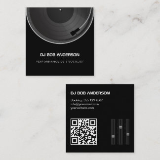 DJ turntable Calling Card