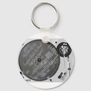 DJ Turntable Keychain