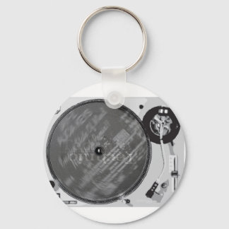 DJ Turntable Keychain