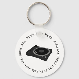 Dj Turntable Keychain