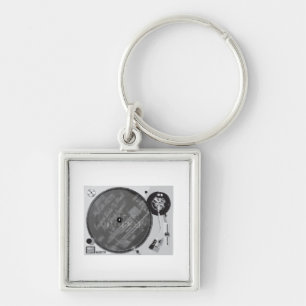 DJ Turntable Keychain