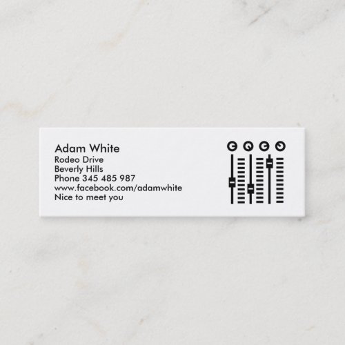 DJ Turntable Business Card Template