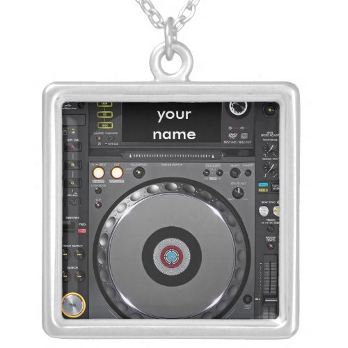 DJ turntable necklace
