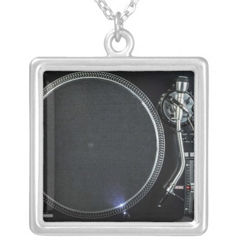 DJ turntable necklace