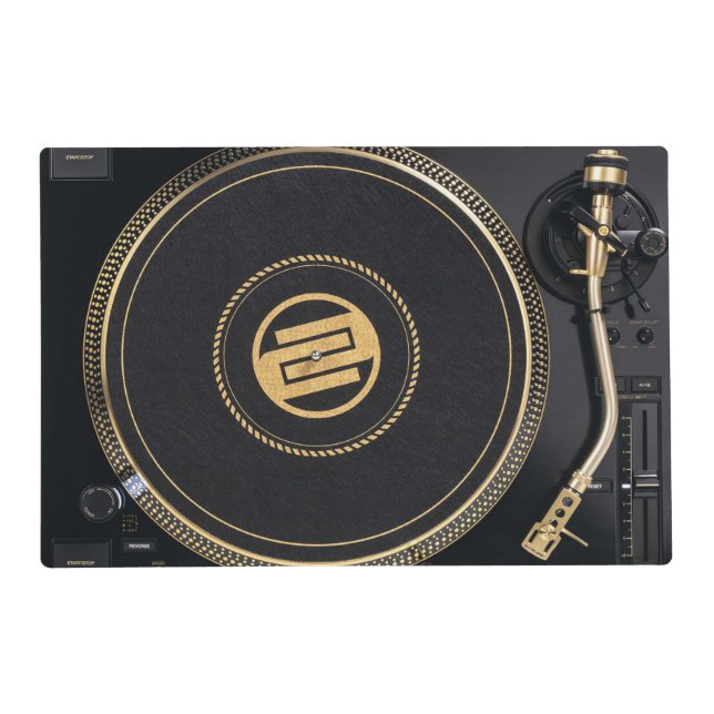 DJ Turntable paper placemat (Front)