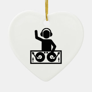 DJ Turntables Ceramic Ornament