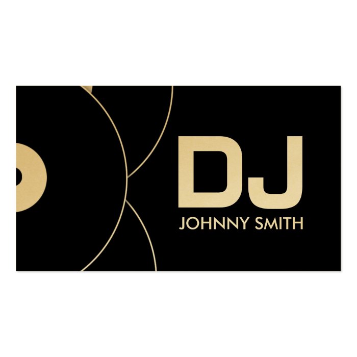 DJ Vinyl Record Music Business Card