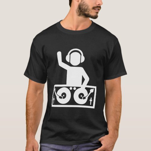 Dj With Turntables T_Shirt