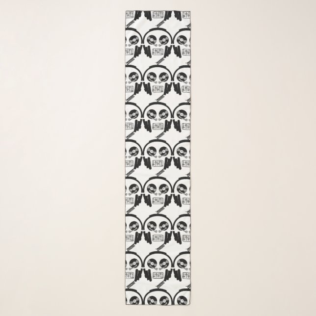 DJ X Chiffon Scarf (Front)