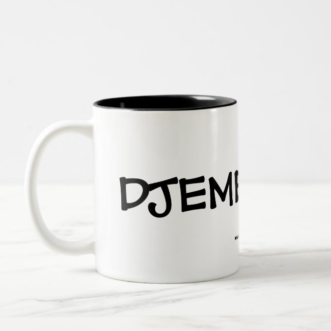 DJEMBE FOLA, www.wulabadrum.com Two-Tone Coffee Mug (Left)