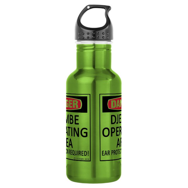 Djembe Operating Area Stainless Steel Water Bottle (Front)