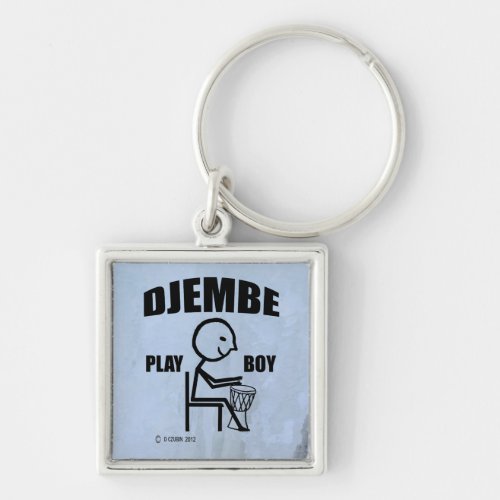 Djembe Play Boy Keychain