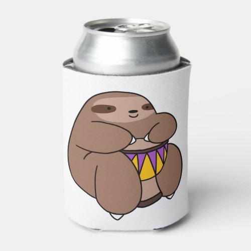 Djembe Sloth  Can Cooler