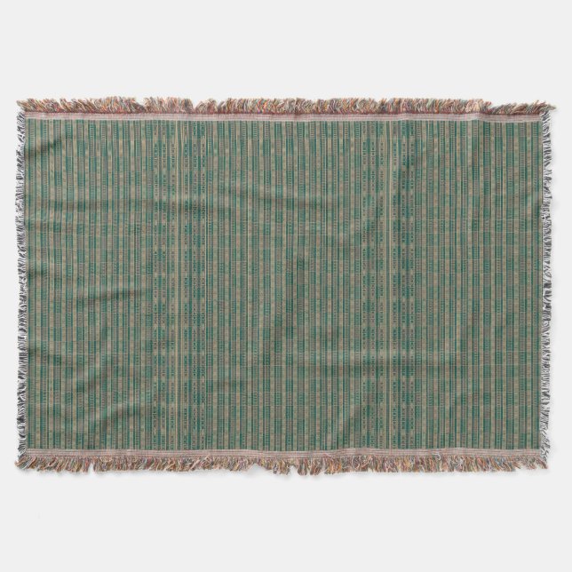 Djenné Mudcloth Warmth: The Mali Earth-Tone Throw Blanket (Front)
